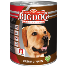 "BIG DOG" Говядина с гречкой, 850 гр